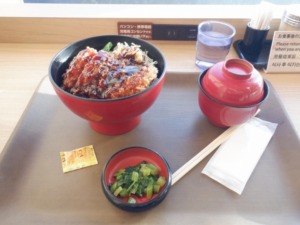成田空港のかつ丼